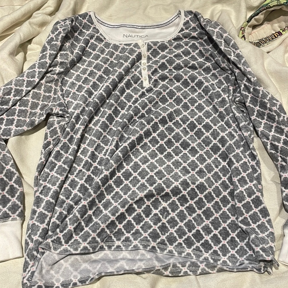 Nautica Long-Sleeved Pajama Top